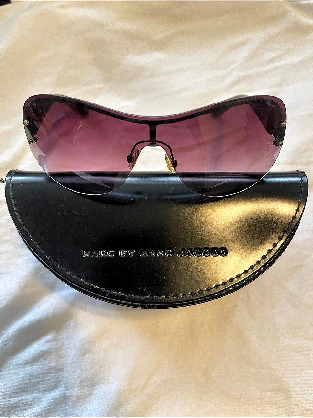 Marc by Marc Jacobs MMJ 028/N/S rimless shield sunglasses